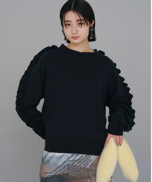 NON TOKYO（ノントーキョー）の「NON TOKYO/ノントーキョー/ビジューフラワーブレードBIGイヤリング（イヤリング・レディース・ネイビー/レッド・FREE）」の10枚目の写真