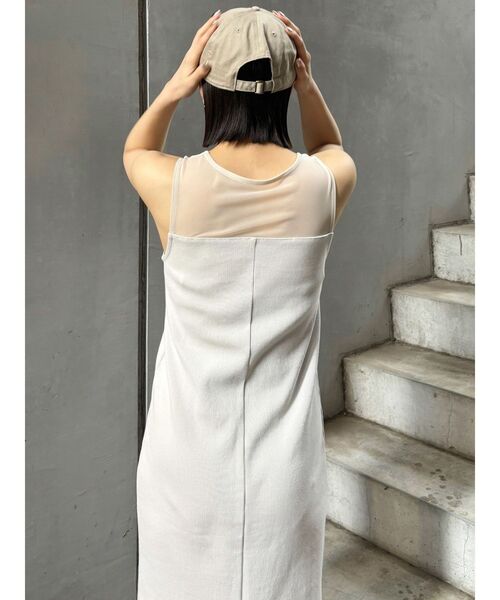 MURUA（ムルーア）の「シアーテレコワンピース（ワンピース・レディース・ホワイト/ブラック/ブルー・FREE）」の10枚目の写真