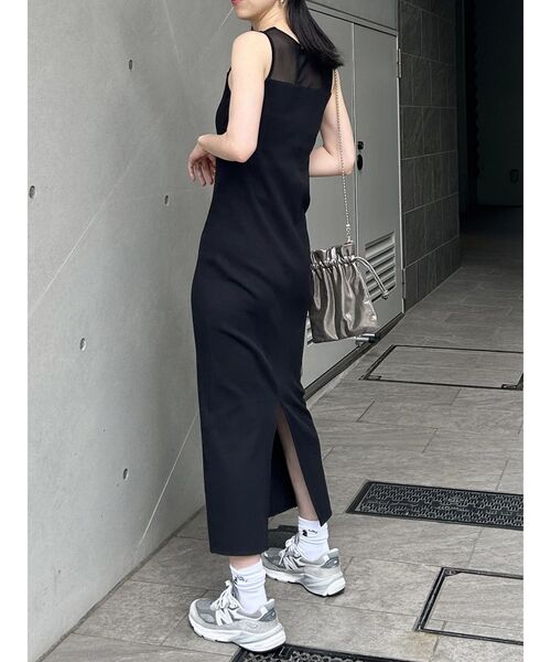 MURUA（ムルーア）の「シアーテレコワンピース（ワンピース・レディース・ホワイト/ブラック/ブルー・FREE）」の9枚目の写真