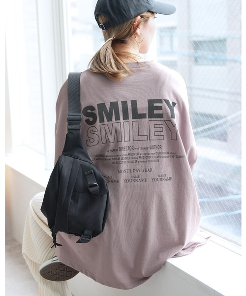 reca(レカ)の「ロゴプリントTシャツ(Tシャツ/カットソー・レディース・チャコールグレー/ブラック/ホワイト/レッド/グレー系その他・FREE)」の4枚目の写真
