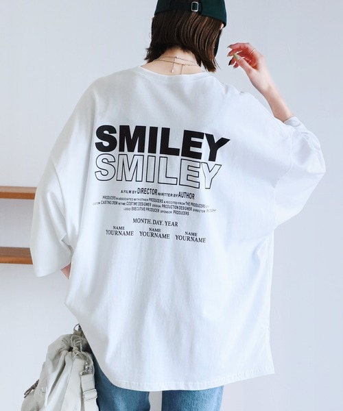 reca(レカ)の「ロゴプリントTシャツ(Tシャツ/カットソー・レディース・チャコールグレー/ブラック/ホワイト/レッド/グレー系その他・FREE)」の2枚目の写真