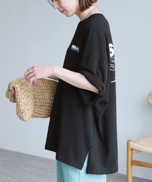 reca(レカ)の「ロゴプリントTシャツ(Tシャツ/カットソー・レディース・チャコールグレー/ブラック/ホワイト/レッド/グレー系その他・FREE)」の16枚目の写真