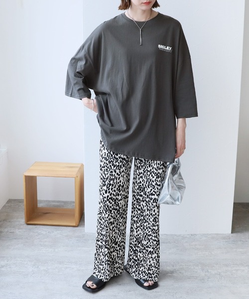 reca(レカ)の「ロゴプリントTシャツ(Tシャツ/カットソー・レディース・チャコールグレー/ブラック/ホワイト/レッド/グレー系その他・FREE)」の19枚目の写真