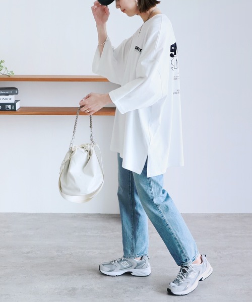 reca(レカ)の「ロゴプリントTシャツ(Tシャツ/カットソー・レディース・チャコールグレー/ブラック/ホワイト/レッド/グレー系その他・FREE)」の12枚目の写真