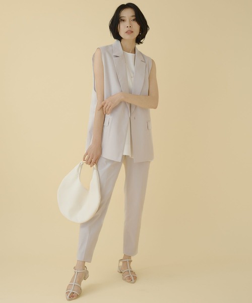 BARNYARDSTORM（バンヤードストーム）の「BARNYARDSTORM / リネンストレッチジレ（ベスト・レディース・グレー/ブラック・0/1）」の7枚目の写真