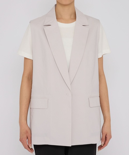 BARNYARDSTORM（バンヤードストーム）の「BARNYARDSTORM / リネンストレッチジレ（ベスト・レディース・グレー/ブラック・0/1）」の21枚目の写真