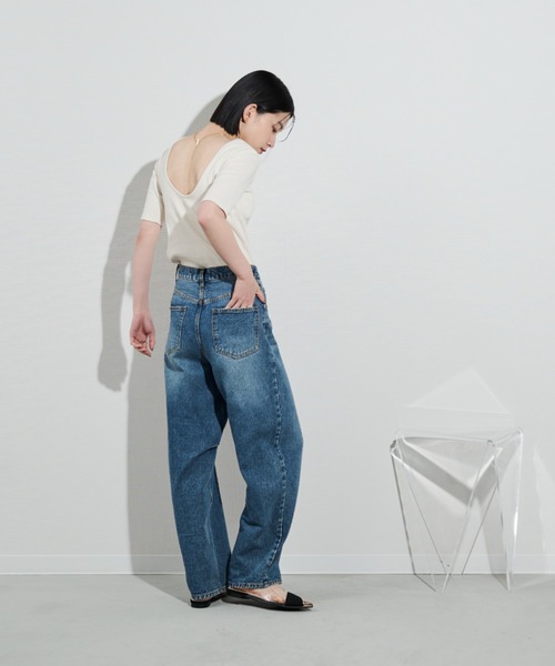 Shelly island（シェリーアイランド）の「カップ付きバックオープンTシャツ（Tシャツ/カットソー・レディース・ブラック/ホワイト/ピンク・FREE）」の13枚目の写真