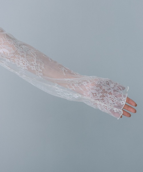 HEYUMM（ヘユム）の「レースシアートップ（その他トップス・レディース・ネイビー/ブラック/オフホワイト・ONE）」の7枚目の写真