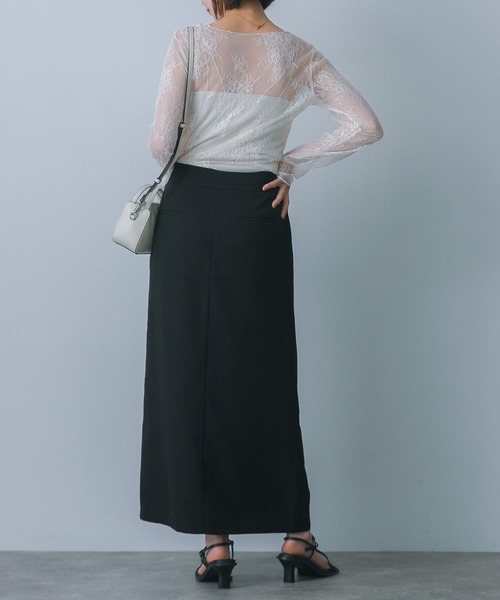 HEYUMM（ヘユム）の「レースシアートップ（その他トップス・レディース・ネイビー/ブラック/オフホワイト・ONE）」の13枚目の写真