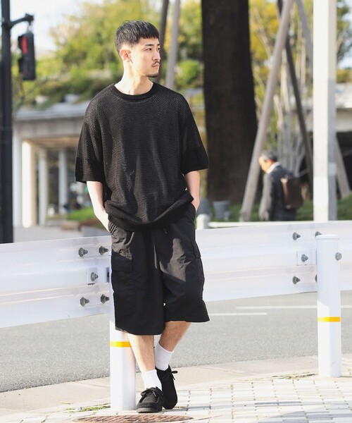 B:MING by BEAMS（ビーミングバイビームス）の「B:MING by BEAMS / ナイロン 6ポケット ショーツ（カーゴパンツ・メンズ・オリーブ/ブラック・X-LARGE/MEDIUM/SMALL/LARGE）」の11枚目の写真