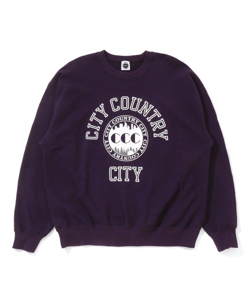 CITY COUNTRY CITY COTTON SWEAT SHIRT_COLLEGE LOGO CCC