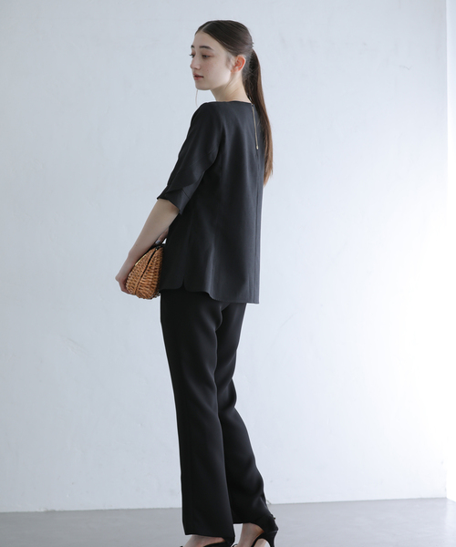 La TOTALITE（ラトータリテ）の「フリルスリーブブラウス（シャツ/ブラウス・レディース・ホワイト/ベージュ/ブラック・FREE）」の9枚目の写真