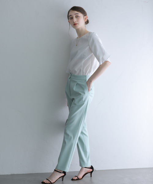 La TOTALITE（ラトータリテ）の「フリルスリーブブラウス（シャツ/ブラウス・レディース・ホワイト/ベージュ/ブラック・FREE）」の16枚目の写真