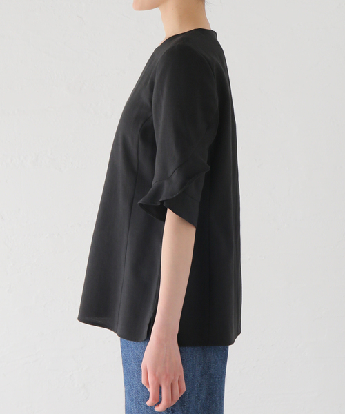 La TOTALITE（ラトータリテ）の「フリルスリーブブラウス（シャツ/ブラウス・レディース・ホワイト/ベージュ/ブラック・FREE）」の22枚目の写真