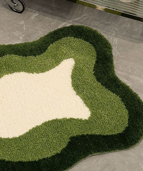 Ein（アイン）の「Ein/マルチ バイカラー ミニ ラグ マット（ラグ/マット・レディース・ブラック/ブルー/グリーン・FREE）」の6枚目の写真