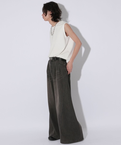 Anui（アニュイ）の「【UNISEX】AnuiロゴノースリーブTシャツ（Tシャツ/カットソー・レディース・ブラック/オフホワイト・MEDIUM）」の20枚目の写真