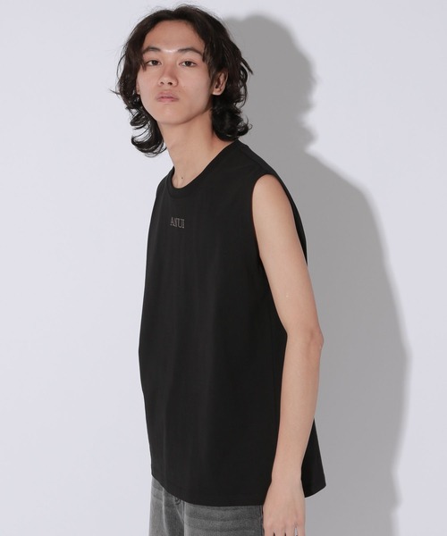 Anui（アニュイ）の「【UNISEX】AnuiロゴノースリーブTシャツ（Tシャツ/カットソー・レディース・ブラック/オフホワイト・MEDIUM）」の11枚目の写真