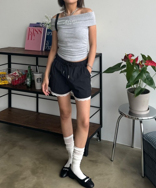 SHAGGIE（シャギー）の「ギャザーワンハンドルバッグ（ハンドバッグ・レディース・ブラック/ホワイト・FREE）」の17枚目の写真