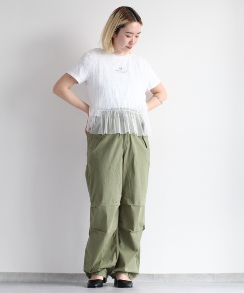 cepo(セポ)の「ラメチュールベスト<2WAY>(ベスト・レディース・ブラック/オフホワイト/オレンジ・M)」の15枚目の写真