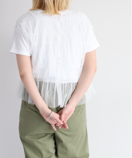 cepo(セポ)の「ラメチュールベスト<2WAY>(ベスト・レディース・ブラック/オフホワイト/オレンジ・M)」の11枚目の写真