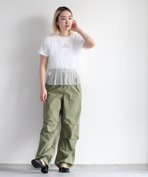 cepo(セポ)の「ラメチュールベスト<2WAY>(ベスト・レディース・ブラック/オフホワイト/オレンジ・M)」の13枚目の写真