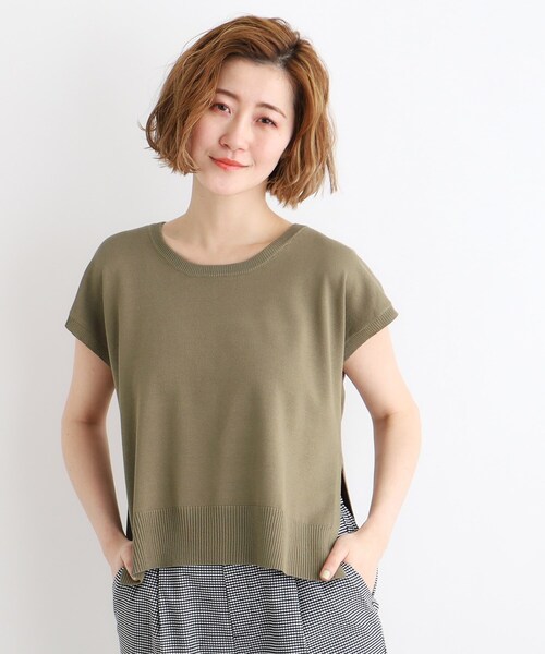 grove（グローブ）の「◆ニット×シャツレイヤードSET（その他トップス・レディース・ホワイト系5/ネイビー/ダークオリーブ・02/03/01）」の4枚目の写真