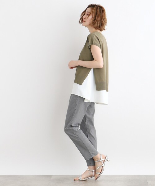 grove（グローブ）の「◆ニット×シャツレイヤードSET（その他トップス・レディース・ホワイト系5/ネイビー/ダークオリーブ・02/03/01）」の7枚目の写真