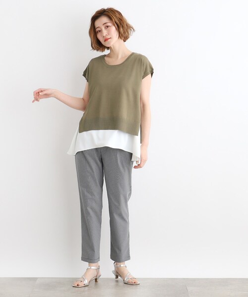 grove（グローブ）の「◆ニット×シャツレイヤードSET（その他トップス・レディース・ホワイト系5/ネイビー/ダークオリーブ・02/03/01）」の8枚目の写真