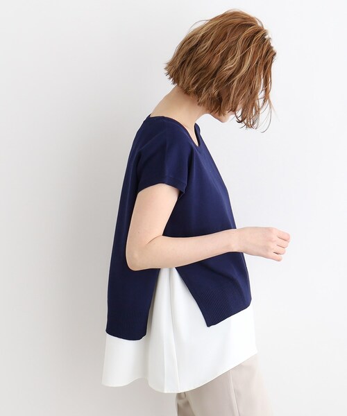 grove（グローブ）の「◆ニット×シャツレイヤードSET（その他トップス・レディース・ホワイト系5/ネイビー/ダークオリーブ・02/03/01）」の11枚目の写真