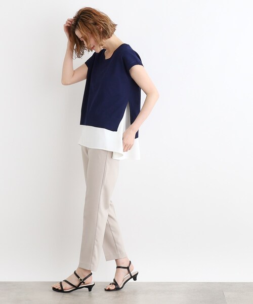 grove（グローブ）の「◆ニット×シャツレイヤードSET（その他トップス・レディース・ホワイト系5/ネイビー/ダークオリーブ・02/03/01）」の14枚目の写真