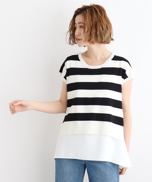 grove（グローブ）の「◆ニット×シャツレイヤードSET（その他トップス・レディース・ホワイト系5/ネイビー/ダークオリーブ・02/03/01）」の18枚目の写真