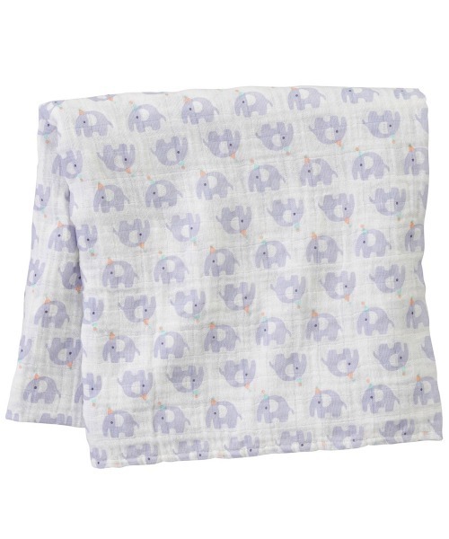 combimini（コンビミニ）の「モスリンコットンケット（おくるみ・キッズ・ライトベージュ/ラベンダー/ブルー/レッド・F）」の3枚目の写真