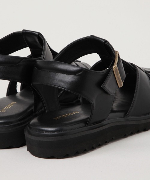RAGEBLUE（レイジブルー）の「シンセティックレザー/グルカサンダル（サンダル・メンズ・ベージュ/ブラック・LARGE/MEDIUM）」の15枚目の写真