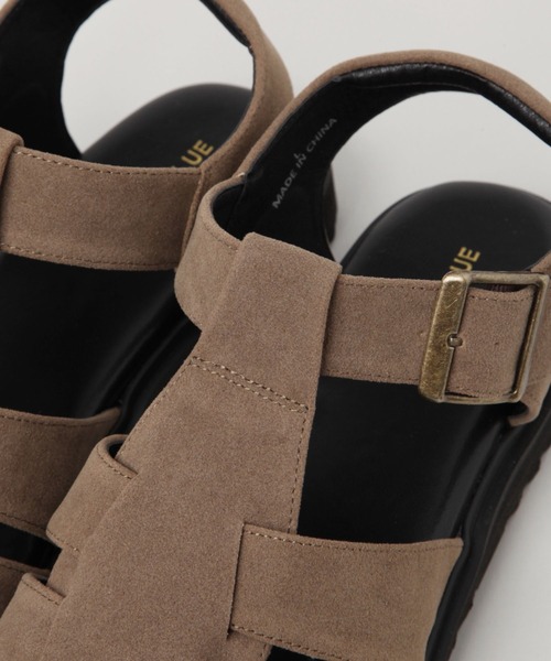 RAGEBLUE（レイジブルー）の「シンセティックレザー/グルカサンダル（サンダル・メンズ・ベージュ/ブラック・LARGE/MEDIUM）」の17枚目の写真