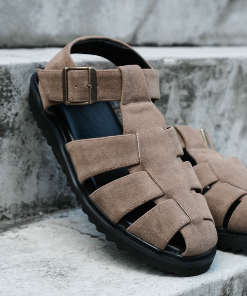 RAGEBLUE（レイジブルー）の「シンセティックレザー/グルカサンダル（サンダル・メンズ・ベージュ/ブラック・LARGE/MEDIUM）」の19枚目の写真