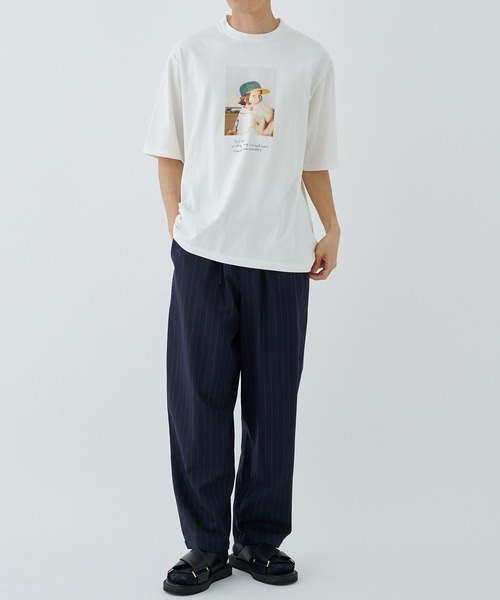 marka(マーカ)の「COCOON WIDE EASY PANTS(スラックス・メンズ・ブラック/ネイビー・1/2)」の5枚目の写真