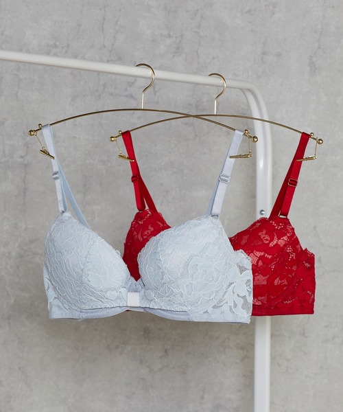 新品未使用　株式会社ナウ　レース グレー補正ブラジャー フロントリボン付きB75 新品未使用 株式会社ナウ レース グレー補正ブラジャー フロントリボン