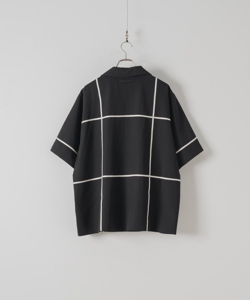 DOOPZ（ドープス）の「Big Check Open Collar Shirt - ビッグチェックオープンカラーシャツ（シャツ/ブラウス・メンズ・ホワイト/ブラック・LARGE/MEDIUM/SMALL）」の8枚目の写真