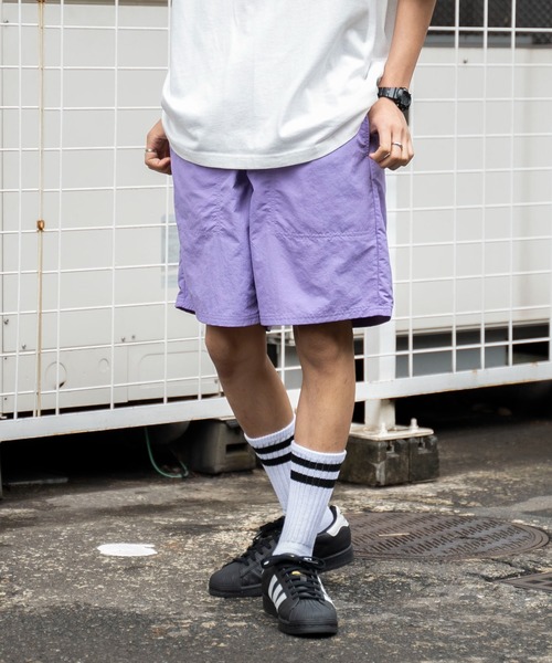 WEGO（ウィゴー）の「WEGO/ナイロンイージーショーツ（その他パンツ・メンズ・ダークグレー/ライトパープル/ブラック/オリーブ/マスタード/ブルー系その他・MEDIUM/SMALL/LARGE）」の5枚目の写真