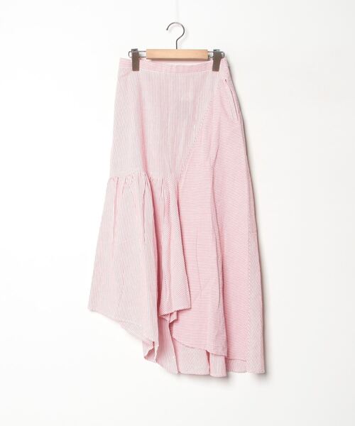 セール/ブランド古着】ストライプ柄フレアスカート（スカート  