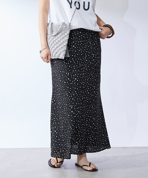 un dix cors（アンディコール）の「変形ドットナロースカート（スカート・レディース・ブラック/ホワイト・FREE）」の11枚目の写真