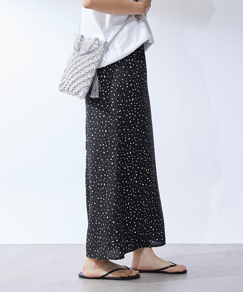 un dix cors（アンディコール）の「変形ドットナロースカート（スカート・レディース・ブラック/ホワイト・FREE）」の12枚目の写真