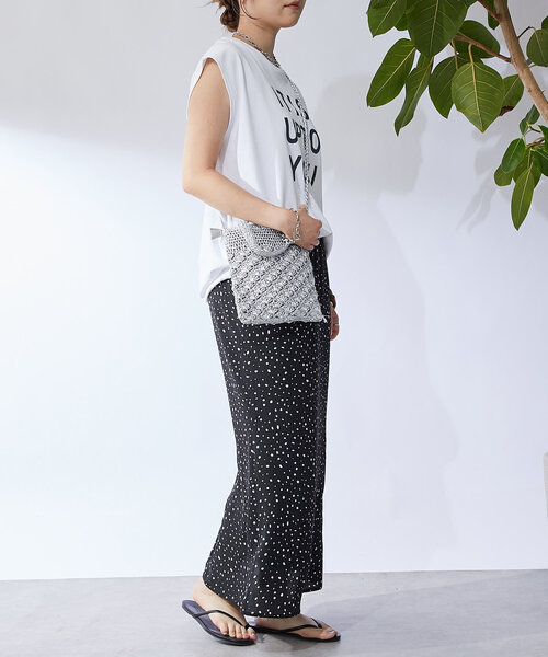 un dix cors（アンディコール）の「変形ドットナロースカート（スカート・レディース・ブラック/ホワイト・FREE）」の16枚目の写真