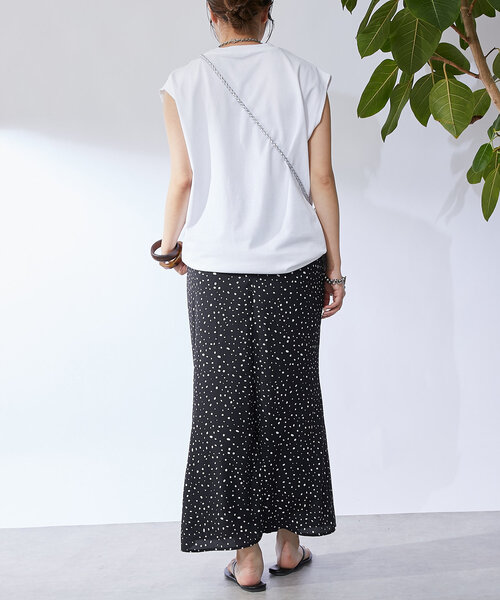 un dix cors（アンディコール）の「変形ドットナロースカート（スカート・レディース・ブラック/ホワイト・FREE）」の17枚目の写真