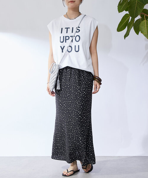 un dix cors（アンディコール）の「変形ドットナロースカート（スカート・レディース・ブラック/ホワイト・FREE）」の18枚目の写真