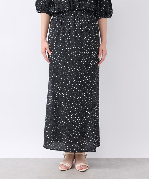 un dix cors（アンディコール）の「変形ドットナロースカート（スカート・レディース・ブラック/ホワイト・FREE）」の21枚目の写真