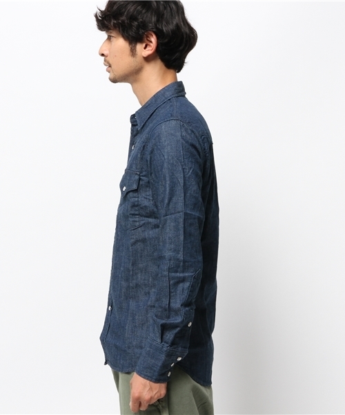 Lee(リー)の「【Lee】WESTERNシャツ(シャツ/ブラウス・メンズ・ネイビー・LARGE/MEDIUM/SMALL)」の3枚目の写真