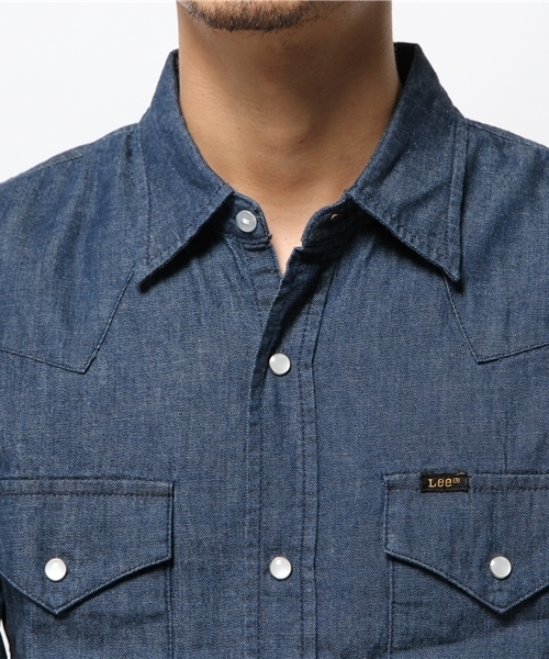 Lee(リー)の「【Lee】WESTERNシャツ(シャツ/ブラウス・メンズ・ネイビー・LARGE/MEDIUM/SMALL)」の5枚目の写真