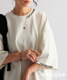 antiqua | ハンドステッチポンチTシャツ(Tシャツ/カットソー)