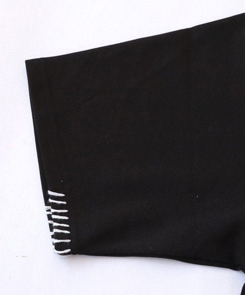 antiqua(アンティカ)の「ハンドステッチポンチTシャツ(Tシャツ/カットソー・レディース・グレー系その他/ブラック×ホワイト/ホワイト×ブラック・ONESIZE)」の11枚目の写真